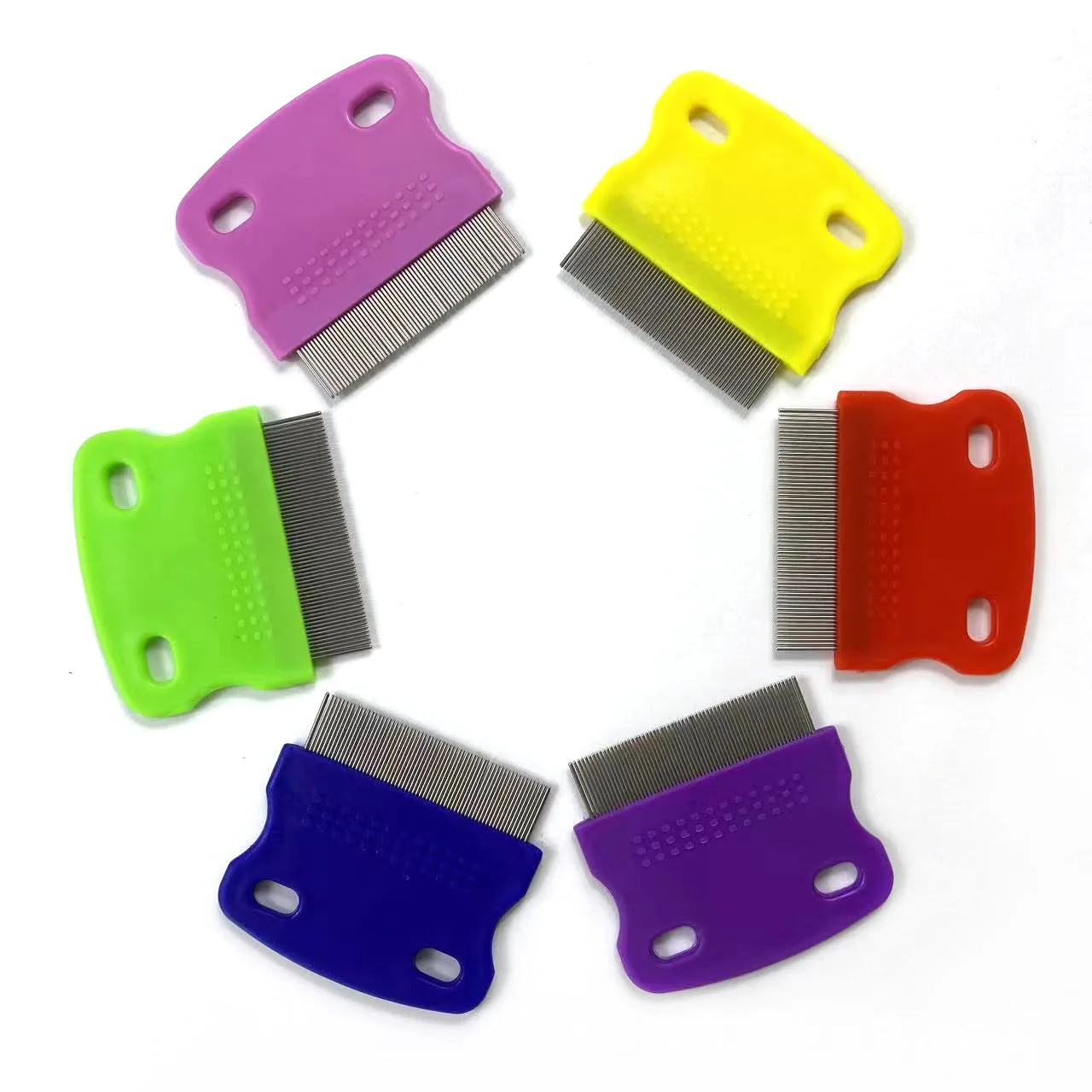 Stainless steel nit louse cleaner metal anti lice comb