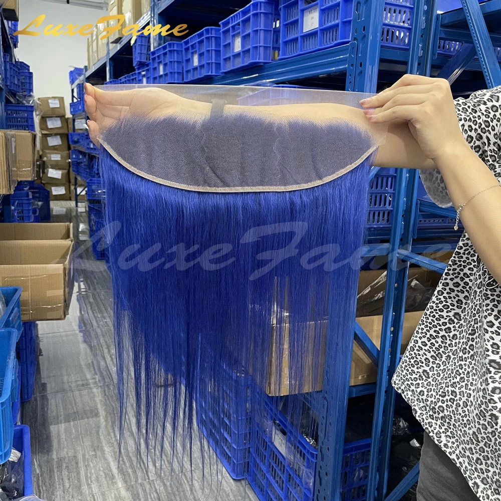 Luxefame Hair Ombre 1B-Pink 4*4 Swiss Lace Closure Brazilian Body Wave 130% Density Remy Human Hair 8'-20