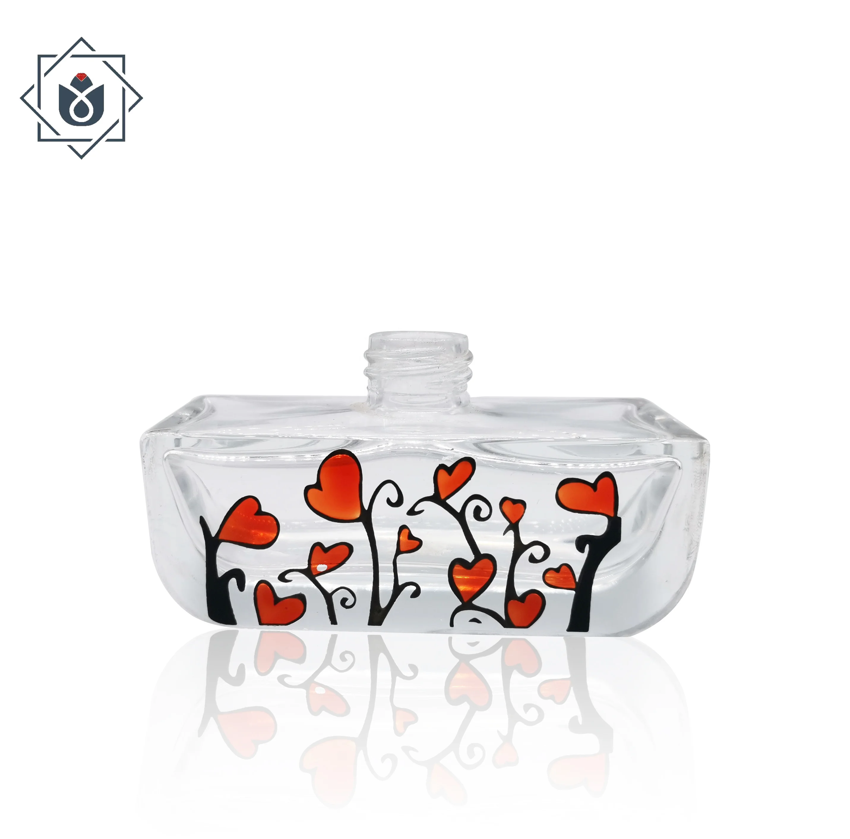 Wholesale Screen Printing Glass Bottle Customized Shape Glass Printed Bottle