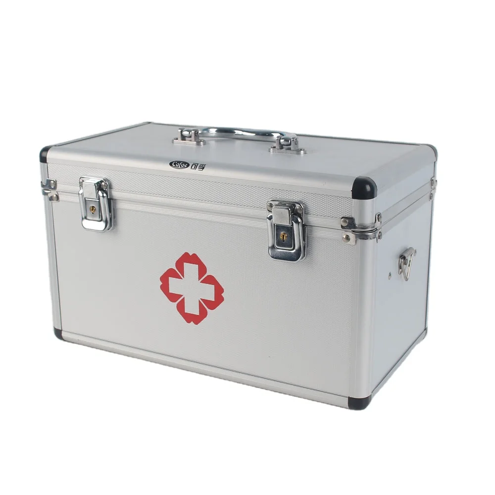 Family First Aid Kit First Aid Kit Box for Sale Metal Medical Aluminum First-aid Devices Electricity