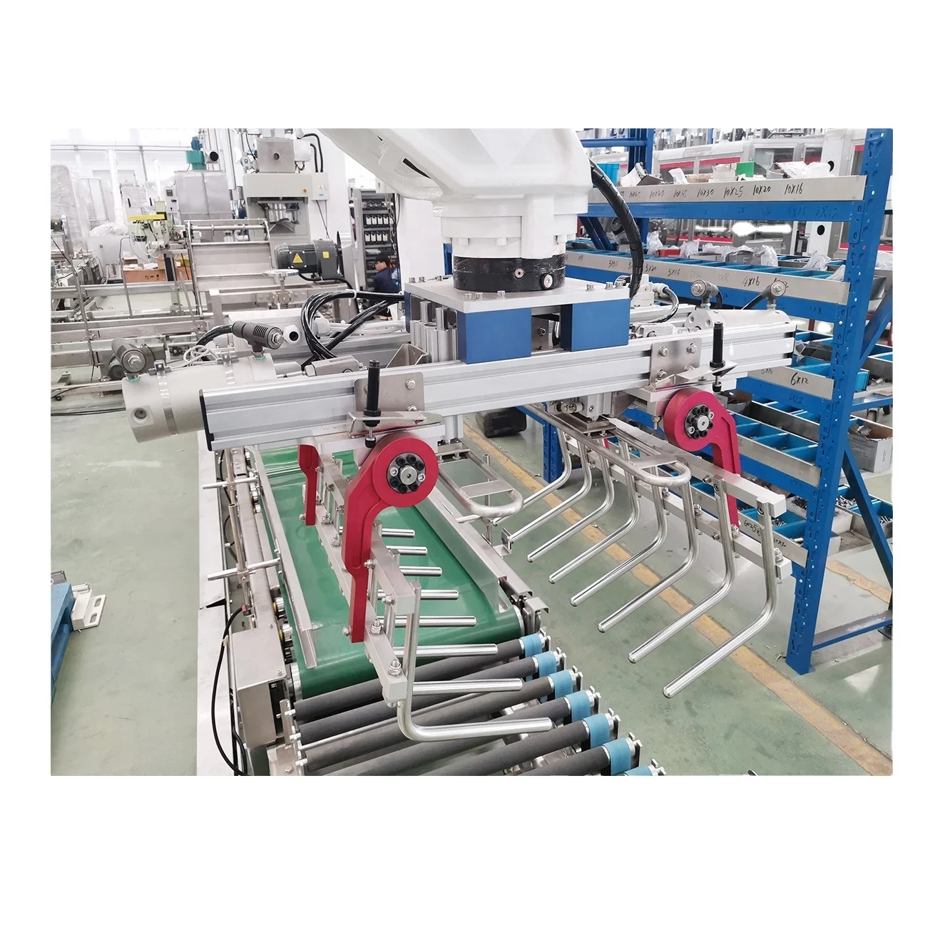 palletizer robot EOAT gripper fixture claw clamper bag box palletizer robot EOAT arm