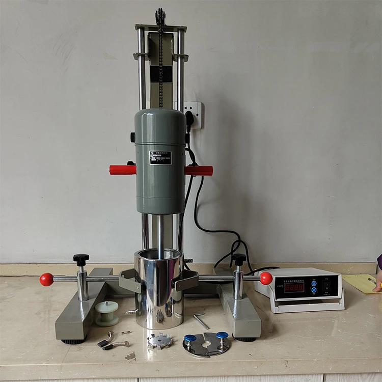 SS 304 Lab Paint Mixer Manual Laboratory High Speed Dispersing Mixer
