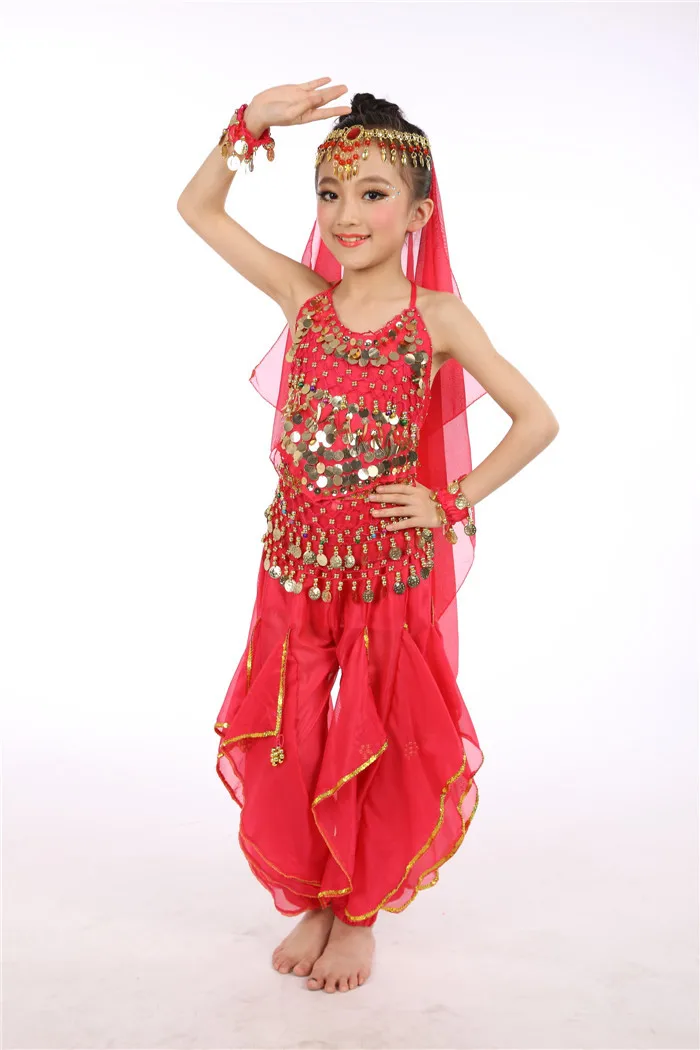 Cheapest Belly Dance Costume Indian Dance Dress performance wear belly for kids