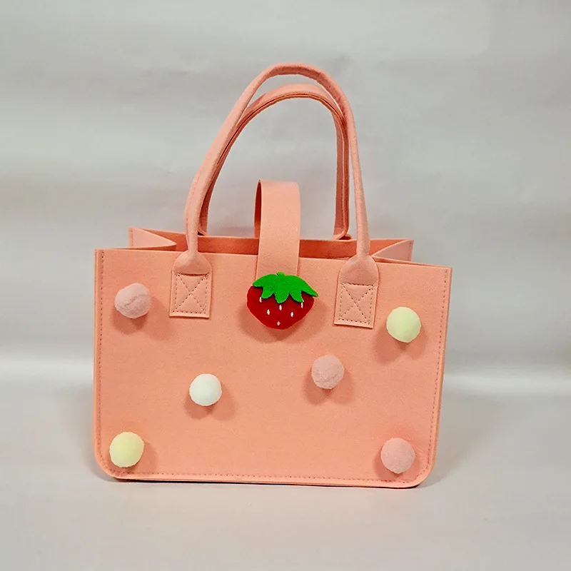 RU Strict selection felt bags in stock wholesale hand gifts cartoon felt handbags hundred day banquet gifts felt handbags
