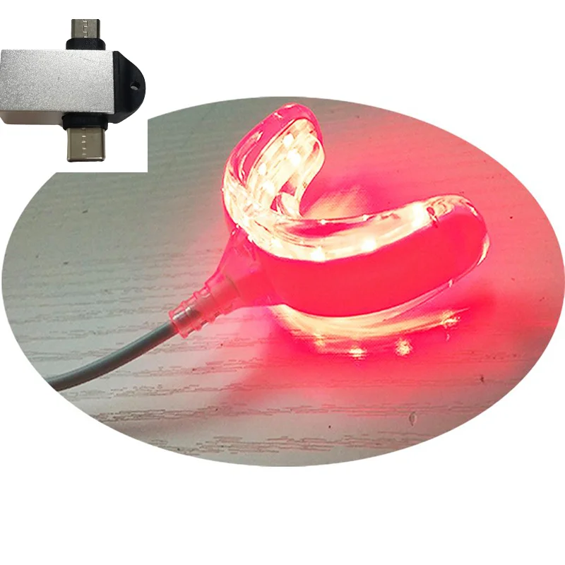 Hot Sale Teeth Whitening Kit Retail Home Use Wired Teeth Whitening Cold Light Kit For iPhone Android USB