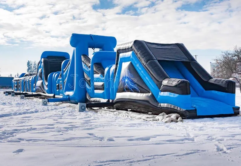 Indoor/outdoor Inflatable Energy Lighting Assault Obstacle Course Game inflatable courses Commercial