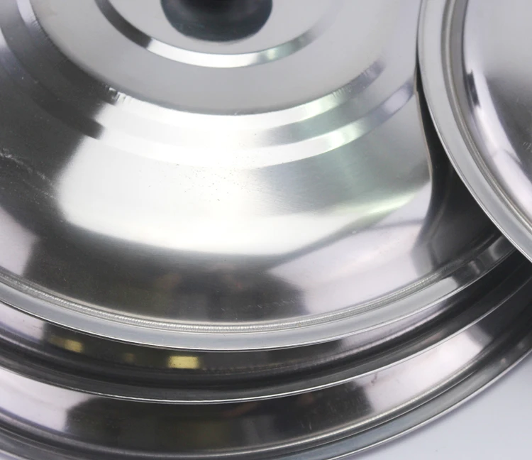 
Multi-specification frying pan cover 410 stainless steel cooking pot lids 
