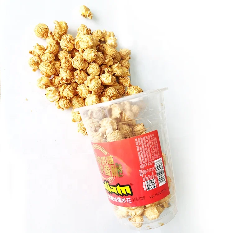 Crispy and delicious snacks  baked popcorn low calorie puffed food