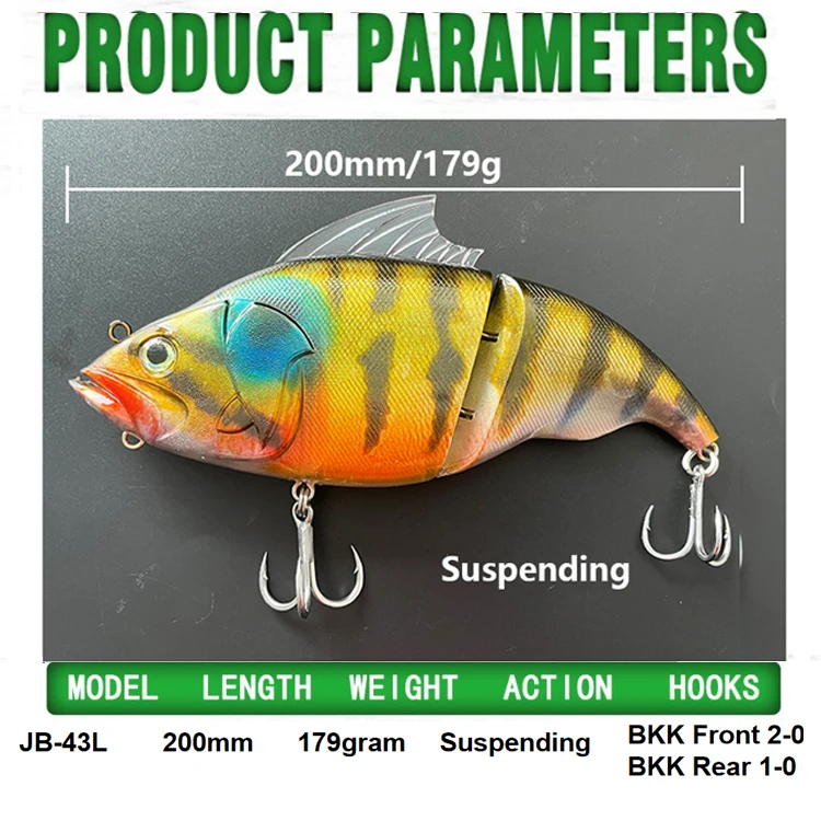 Swimbait Fishing Lures Vibration Tackle Wobbler Baits For Sea Ice Fish Goods 200mm 179g  Artificial Accessories Equipment