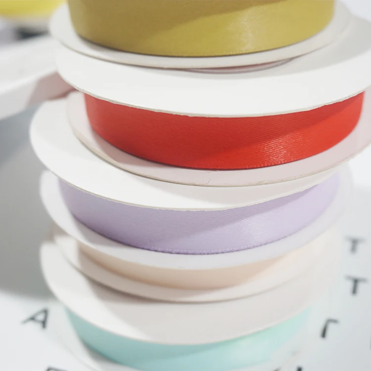 Blank label ribbon polyamide clothing label printing machine fabric satin polyester ribbon