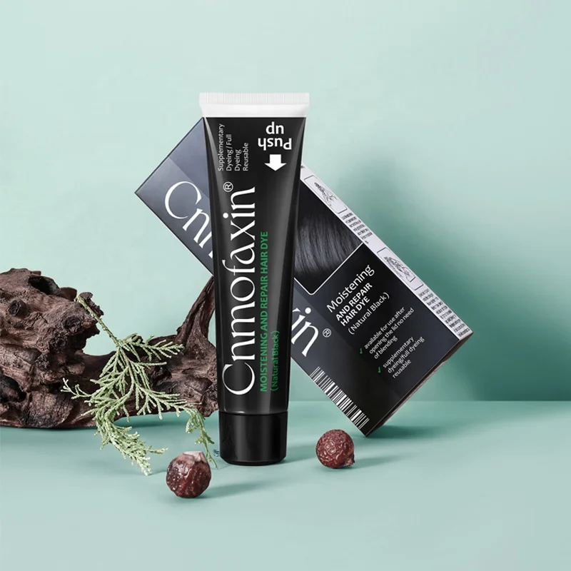 Latest Hair Color Natural Instant Black Hair Shampoo Form Hair Black Dye With Comb