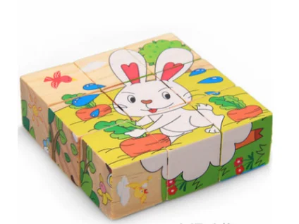 Six Sides Draw For Kids Brain Game Wooden Super 3D Puzzle