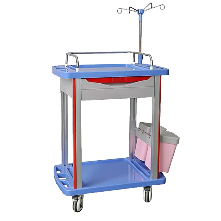 Emergency medical trolley for hospital usa medicine trolley cart factory manufacturer