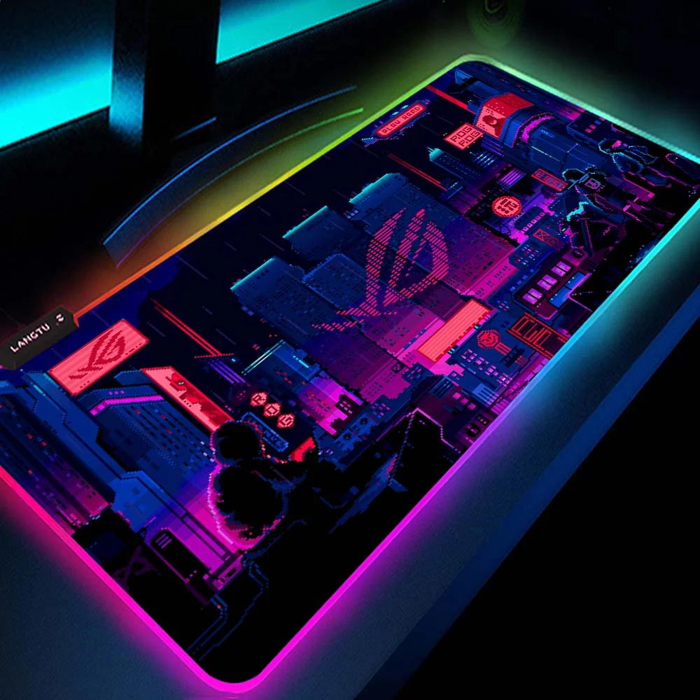 Пользовательские небольшие MOQ rgb игровые расширенные большие коврики для мыши с сублимационной