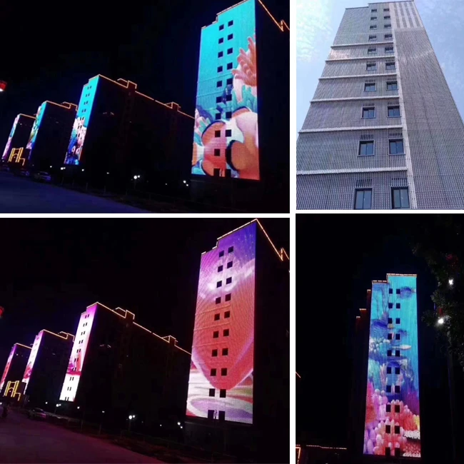 24V 40Mm Addressable String Media  Lights Led Pixel Point Source Light For Facade Lighting