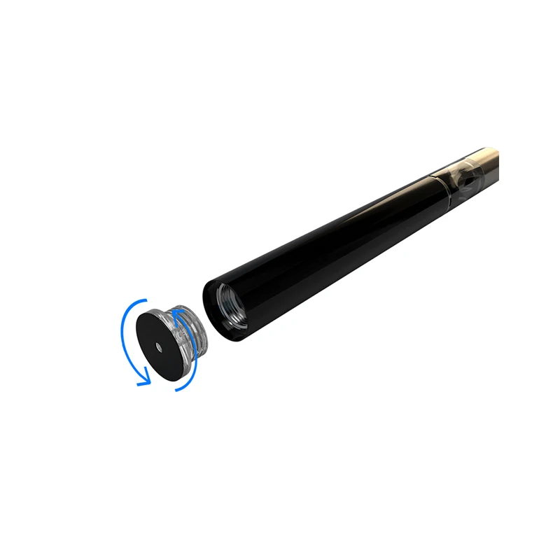 
Custom LOGO and color 1ml 320mah 1.3ohm big hit Quartz sand coil rechargeable cdb vape pen 