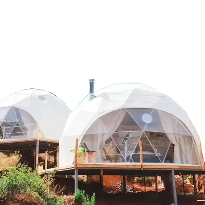 Outdoor Luxury Glamping Geodome Tents PVC Domes for Prefab House Resort Hotel Home Camping Geodesic round Dome at Price
