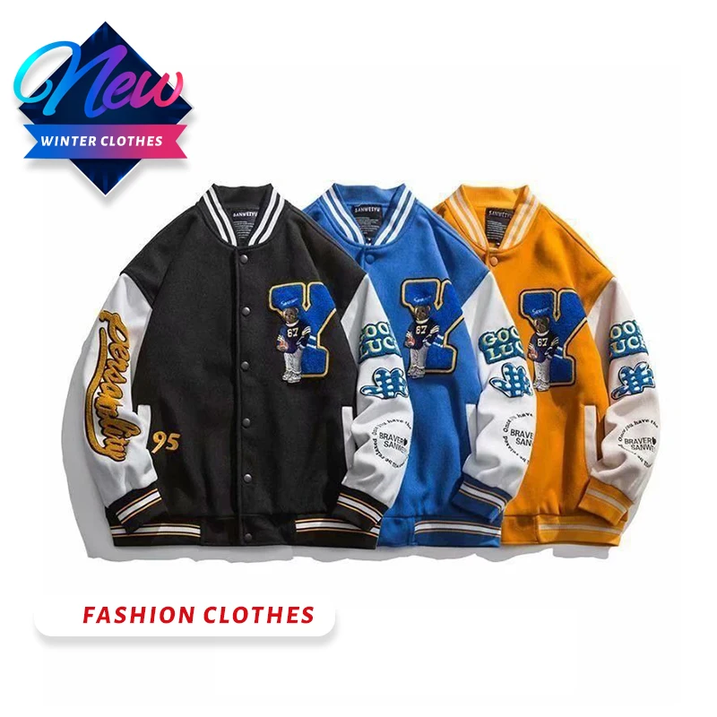 Yellow Traps Longsleeves Outdoor Plus Size Windbreaker Baby Jackets&Outwears Mens Leather Custom Jackets Baseball Varsity Jacket