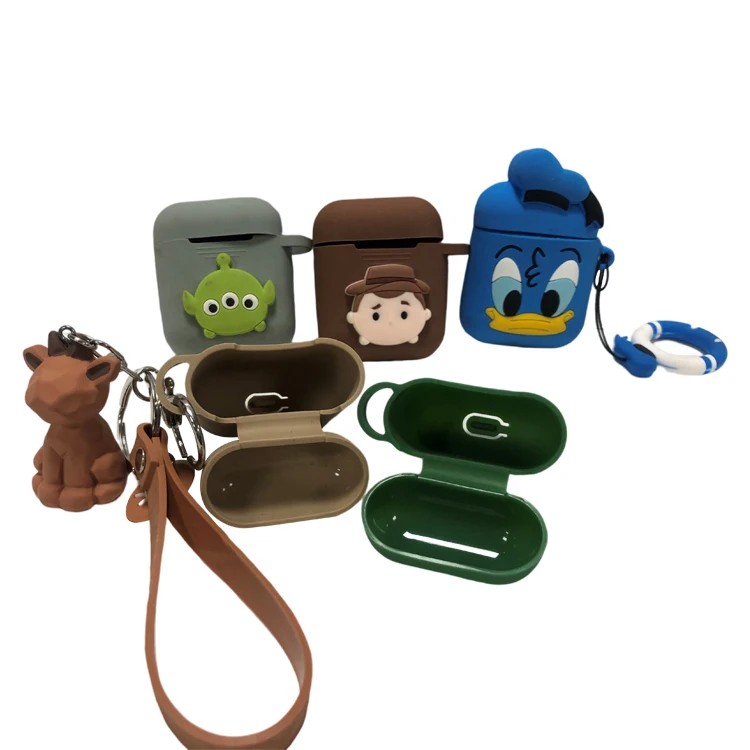 Cases Cartoon Toy Headphones Case Wireless Headphones Silicone Case