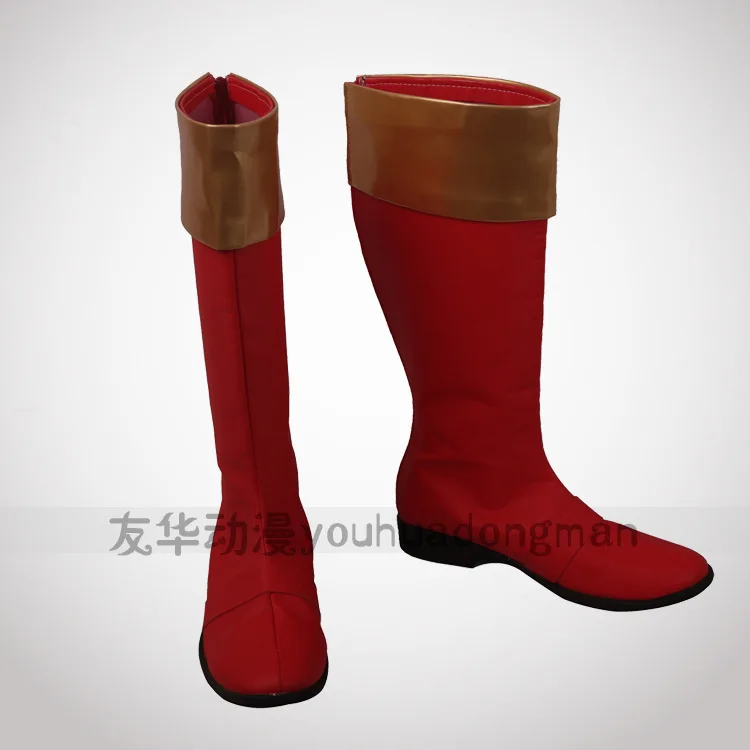 Bakuryu Sentai Abaranger Red Warrior cos Shoes