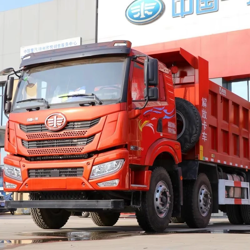 Подержанный дизельный RHD 371hp 12 колес Euro2 40 тонн тяжелый грузовик самосвал для продажи