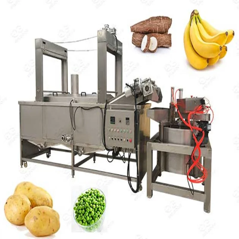 CE certificate high efficiency automatic 200-800kg/h french fries machine