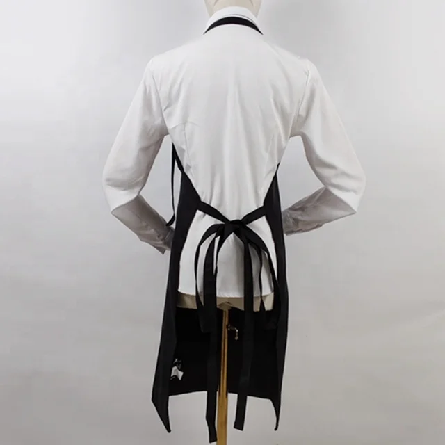 Cheap Custom Logo Printed Cotton Polyester Kitchen Cooking Cleaning Chef Apron