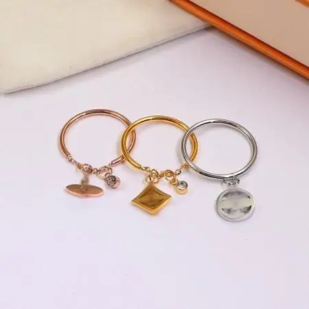 Women Wholesale Cheap Mixed Finger Adjustable Rings 3Pcs Set Wedding Engagement Jewelry Bulk Stainless Steel Women Ring