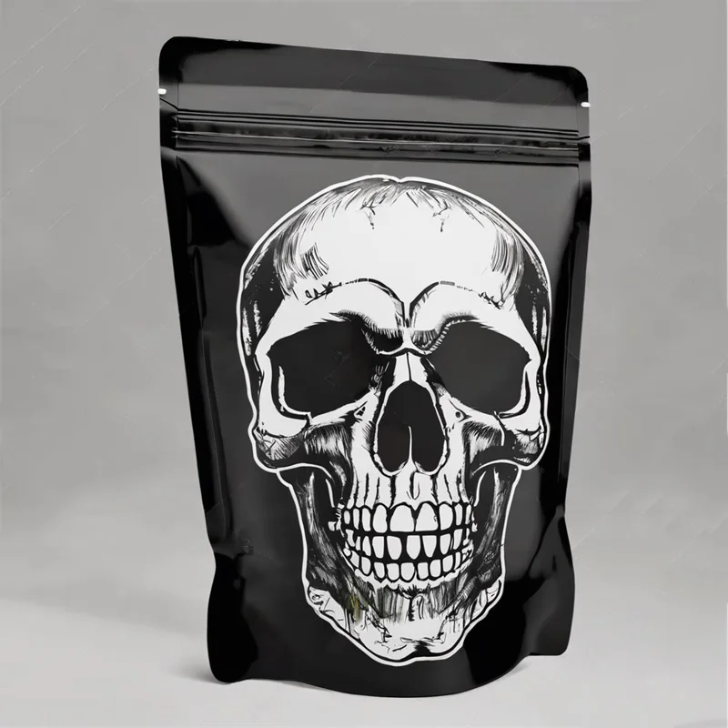 Eco Friendly Recyclable Plastic Zipper Custom Printed 3.5g Standing Mylar Edible Packaging Bags