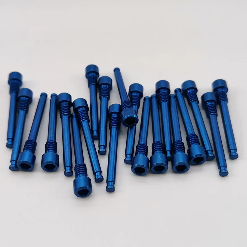 Colorful m4*30/35 Bicycle modification XT XTR Hydraulic Disc brake  Pads titanium threaded pin screw for shimano hope tech race
