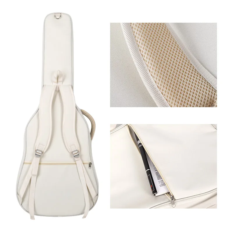 34-41 Inch Acoustic Guitar Gig Backpack Padded Waterproof Case Soft Bag for 38 39 40 Inch Guitar Case