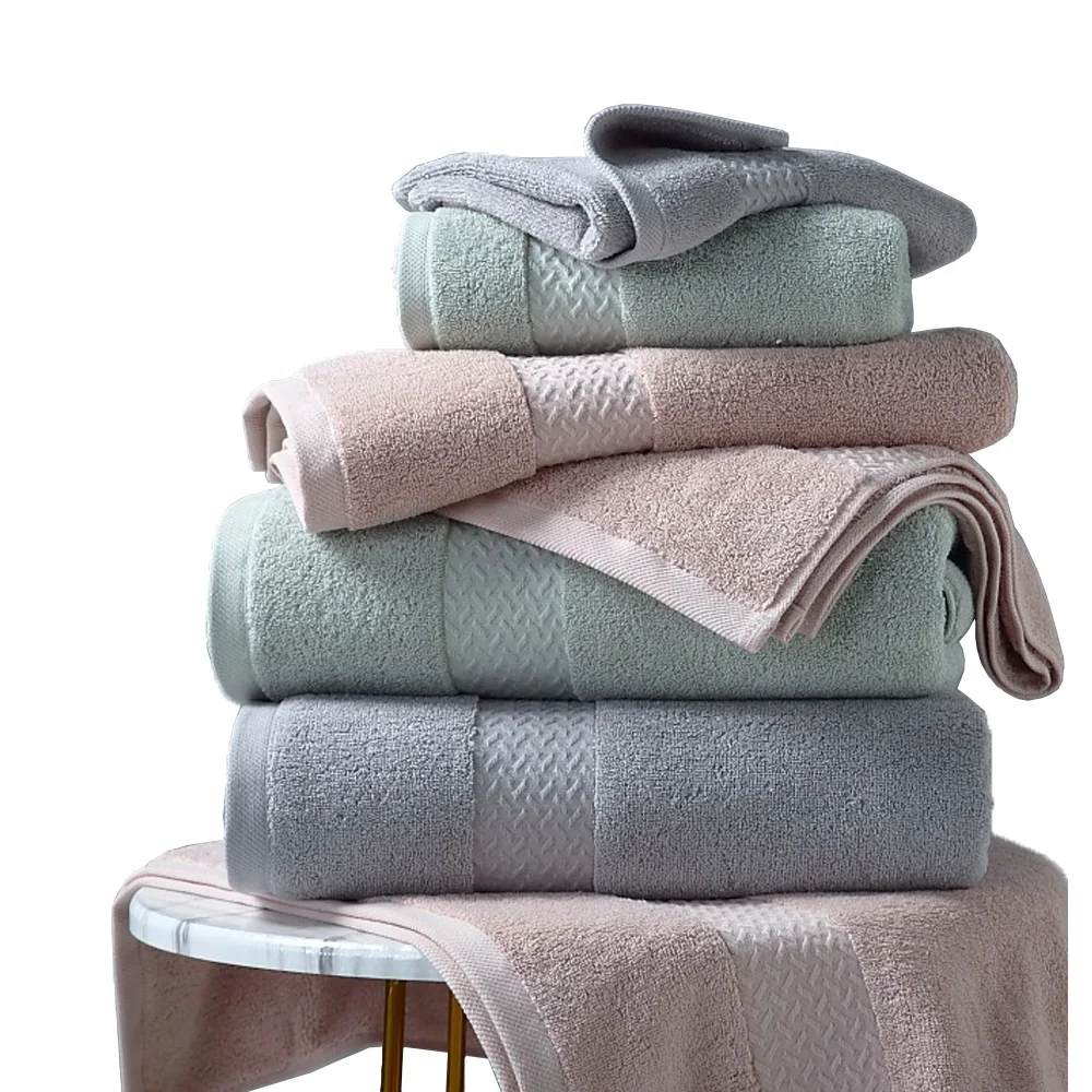 Brand Custom High Quality Star The Hotel Towel 100% Cotton White Shower Soft Facial Towels Set Custom Logo Towel Cotton 100