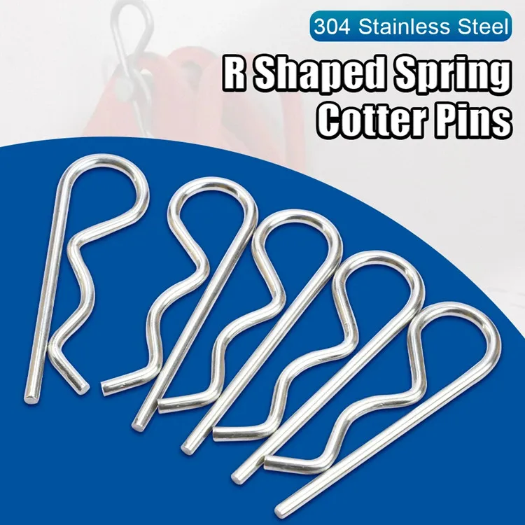 Stainless Steel 304 M1.2 M1.6 M1.8 M2 M2.5 M3 M4 R Clips Split Cotter Pins