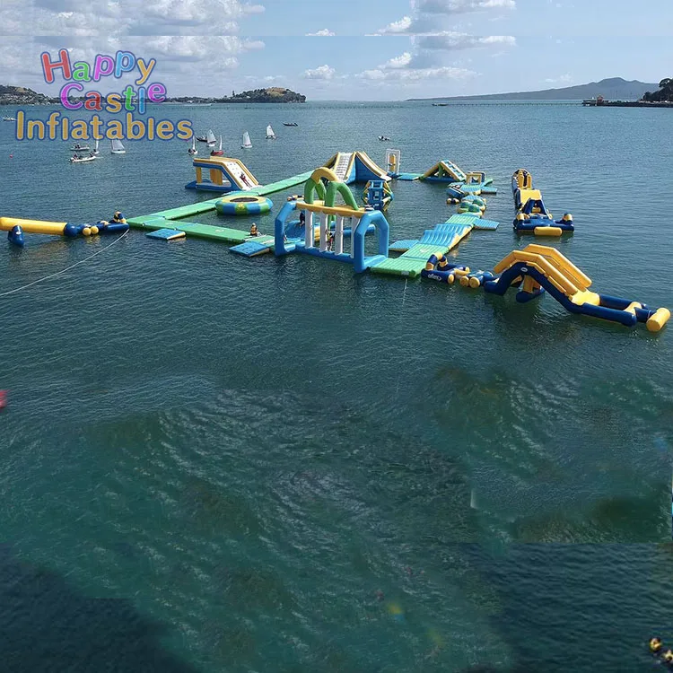 High quality customized  large inflatable floating water parks inflatable aqua park for lake entertainment