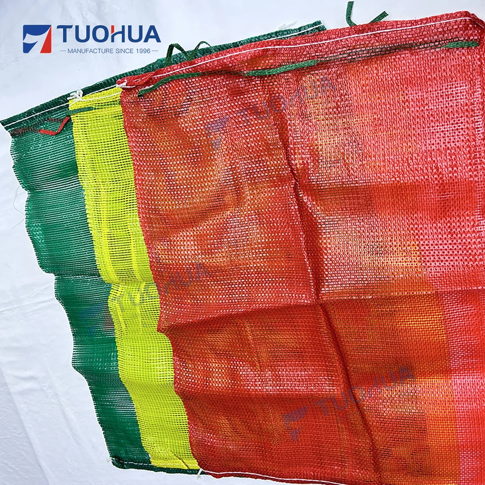 Factory Supply Cheap Sewing PP Mesh Bag for Agro Packing Fruits Vegetable Onion Potato Garlic Cabbage