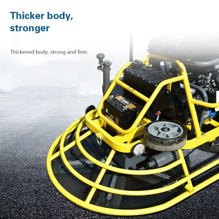 Высококачественный бензиновый бетоновыравниватель водительского типа, новая дорожная Затирочная машина