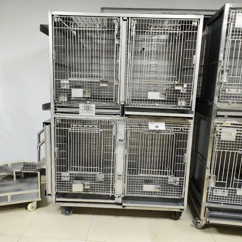 stainless steel rabbit monkey rat pig breeding cages for Laboratory Animal Cages