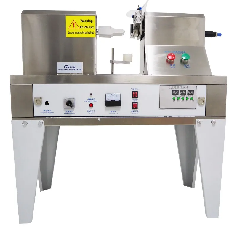 YTK-125 Factory price semi-automatic Ultrasonic Toothpaste Hand Cream Tube Sealing Machine