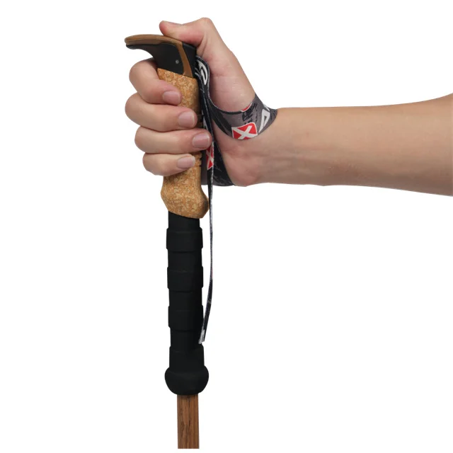 Custom Logo XATP Cork EVA handle Wood clad aluminum adjustable hiking walking telescoping pole