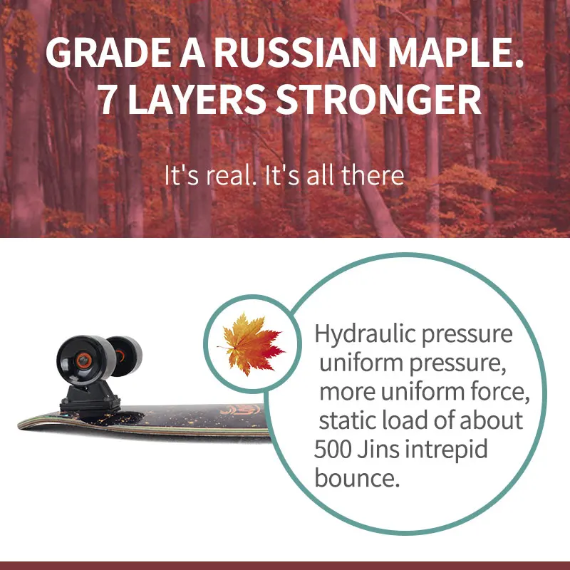 32 10inch cheap complete surf skateboard Russian maple skateboard deck 7ly custom surfskate