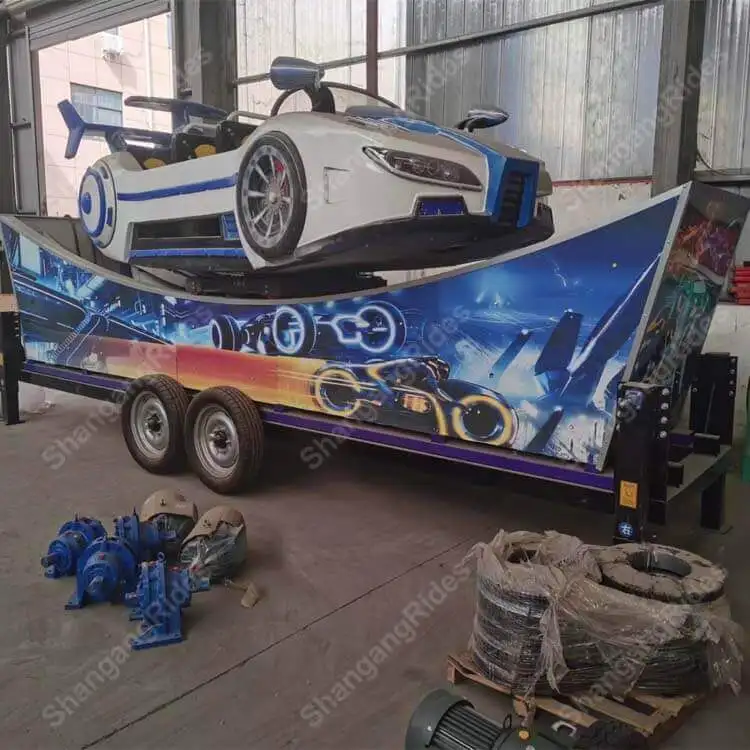 Nice cheap amusement park kids flying car on trailer for playground and carnival