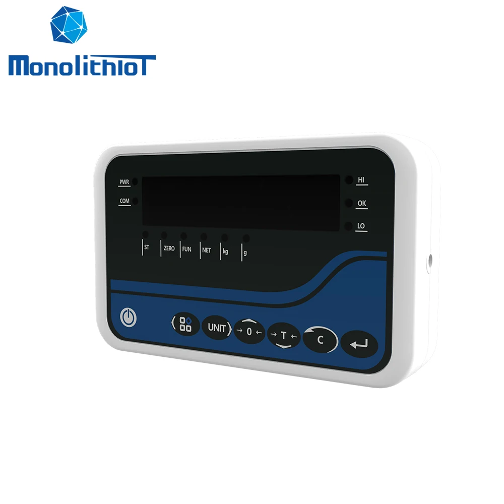 MonolithIoT MTS-3000 Industrial Platform Truck Scale Weighbridge Smart Digital Weighing Terminal Load Cell Controller Indicator