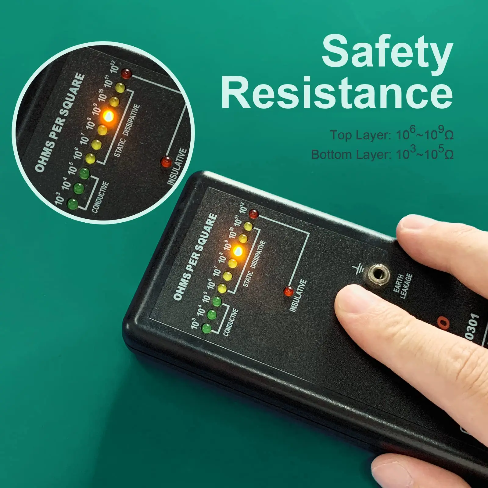 Coating Textured Matting Natural Sticky Reytail Safety Rubber Table Clean Room ESD Grounding Mat With Conductive Printing