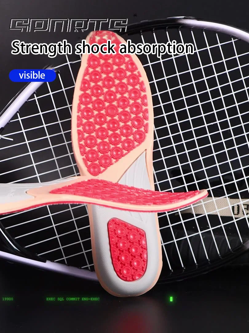 Octopus sucker bottom anti slip high elastic sports insole TPU arch protection shock absorption basketball running inserts