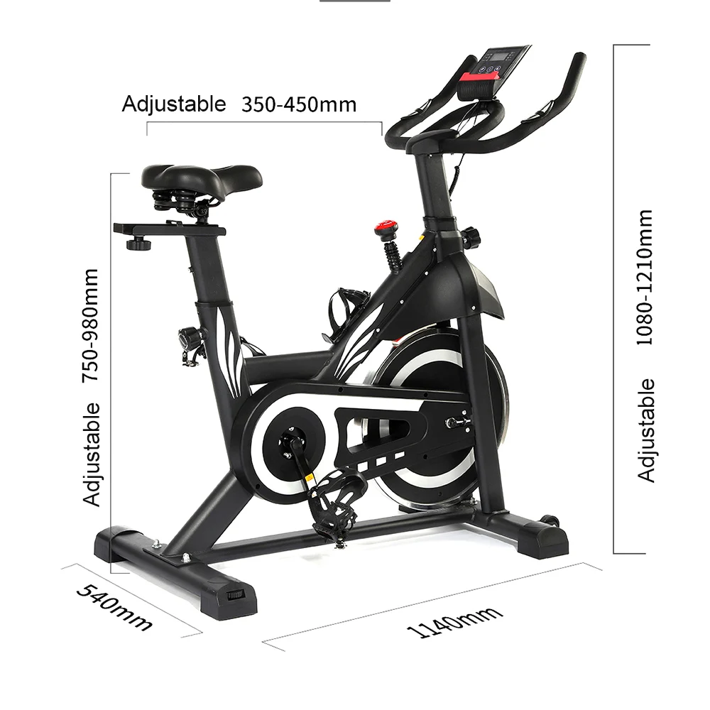 spinning bike indoor with monitor Silent Belt Drive LCD Monitor & Comfortable Seat Cushion for