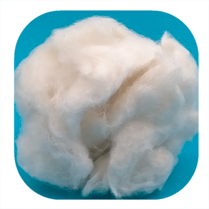High Quality Natural 100% Hemp Material Bleached Flax Fiber for Blended Spinning