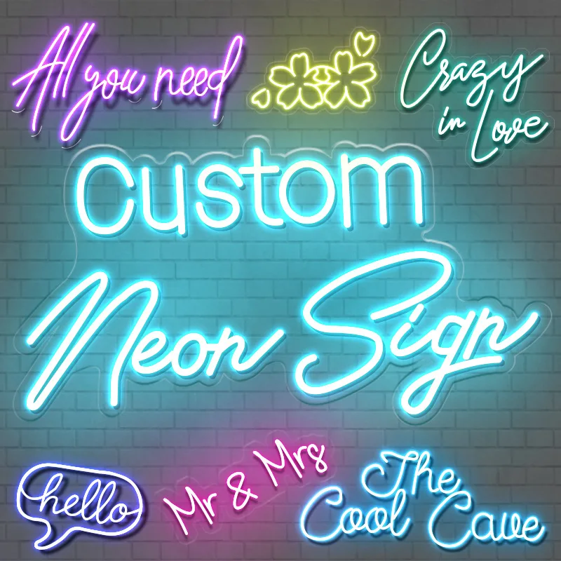 Hot Selling Fashion Led Neon Lights Commercial Bar Decoration 3D Led Neon Lights