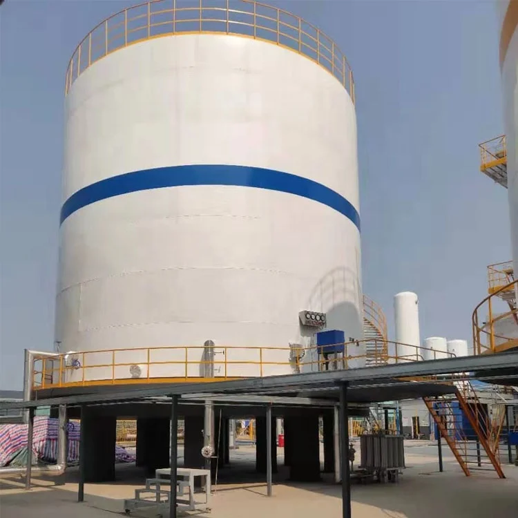 Good Service Storage Tank Liquid Oxygen Container Large Scale Liquid Oxygen Nitrogen Flat Bottom Cryogenic Tank With Pump Sell