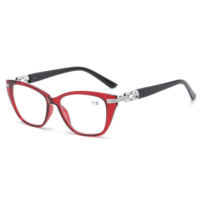 JM0001 full rim TR frame presbyopia minus cat eye supplier wholesale women corrective eyeglasses flexible Reading Glasses