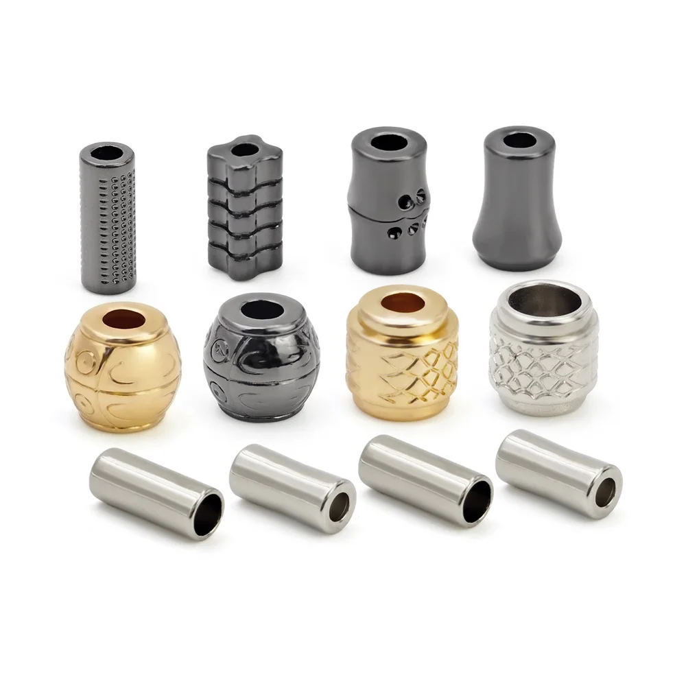 Garment gold black string ends swimwear drawstring bikini rope end stop metal cap cord end stopper for swimwear string cord